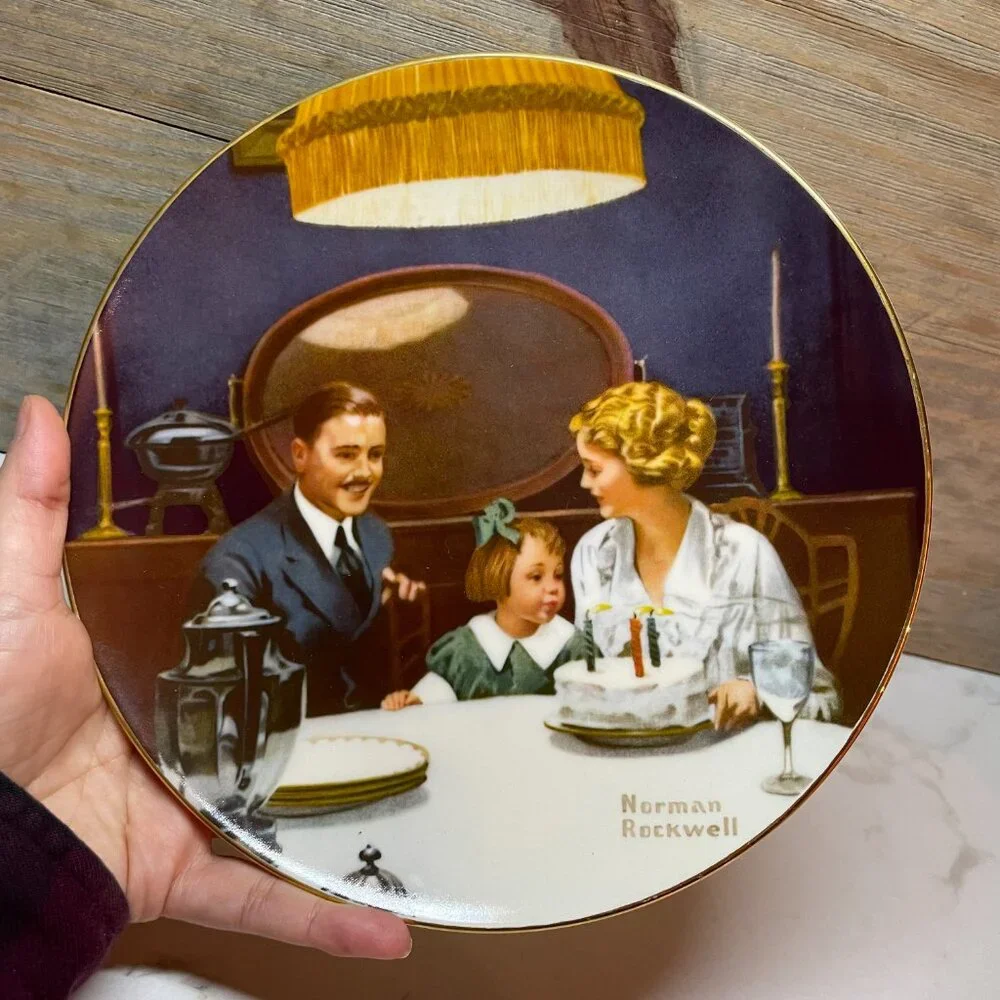 Norman Rockwell The Birthday Wish Collectors Plate in Knowles Fine China